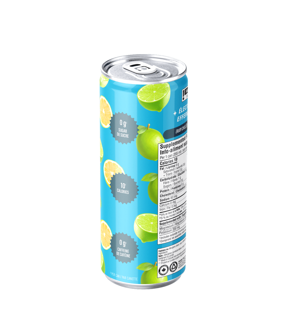 Sparkling Electrolytes (4 Pack) - 355 ml Box (4 Pack) - Organika Health Products