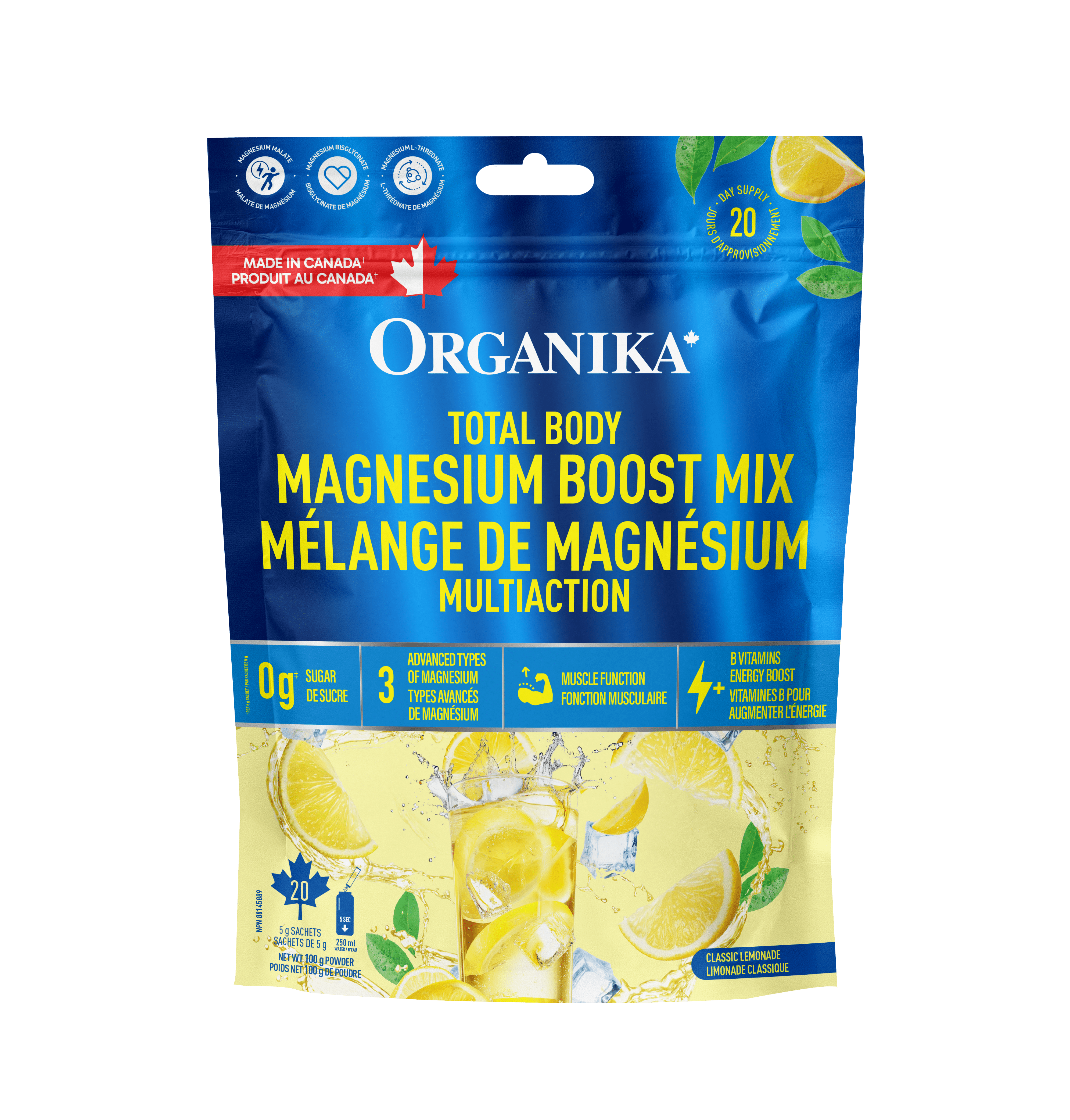 Total Body Magnesium Boost - 20 Pack - Organika Health Products