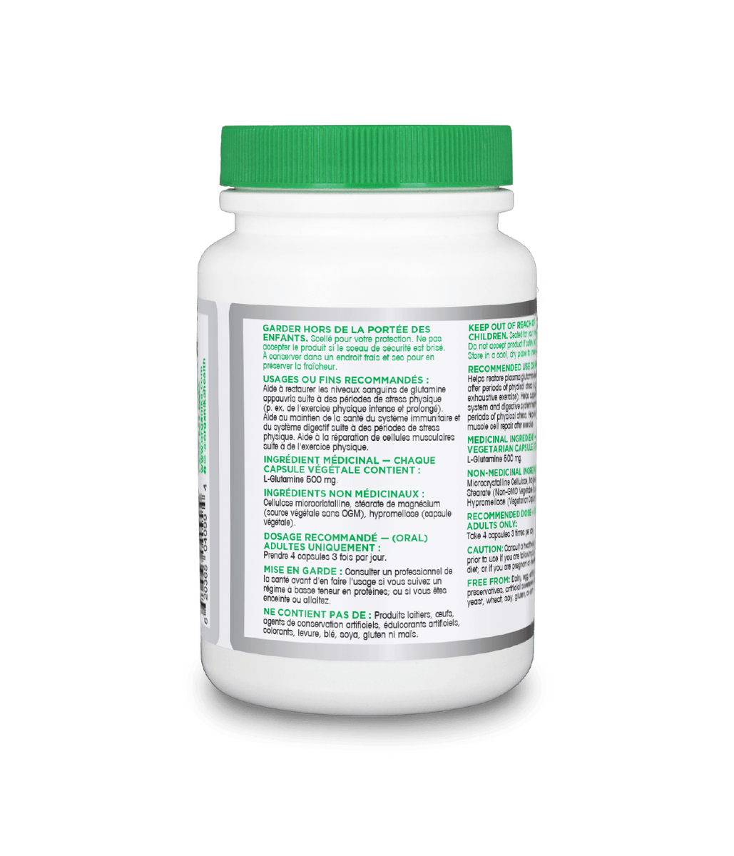 FreeForm LGlutamine Capsules Organika Health Products