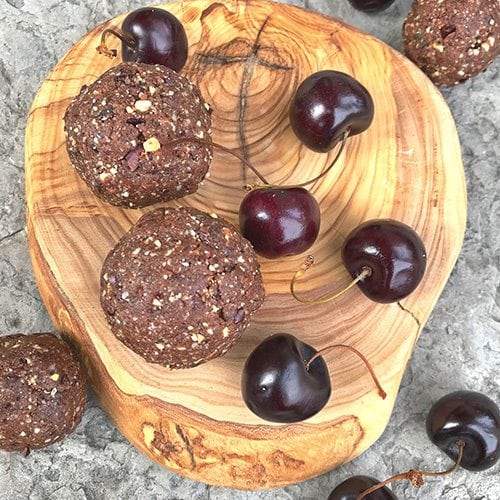 Cherry Chocolate Almond Bliss Balls - Organika Health Products
