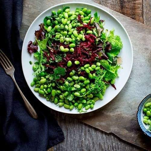 Edamame and Beet Green Salad - Organika Health Products