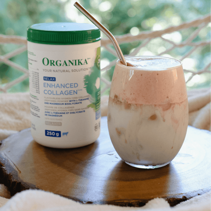 Whipped Raspberry Dalgona Collagen Drink Recipe - Organika Health Products