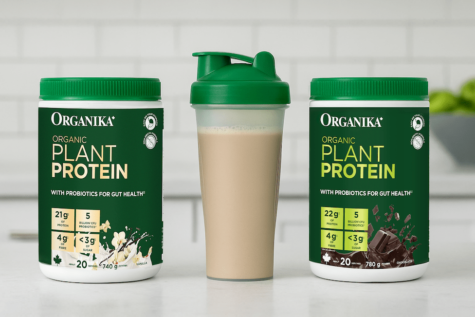 Organic Plant Protein with Probiotics for Gut Health - Organika Health Products