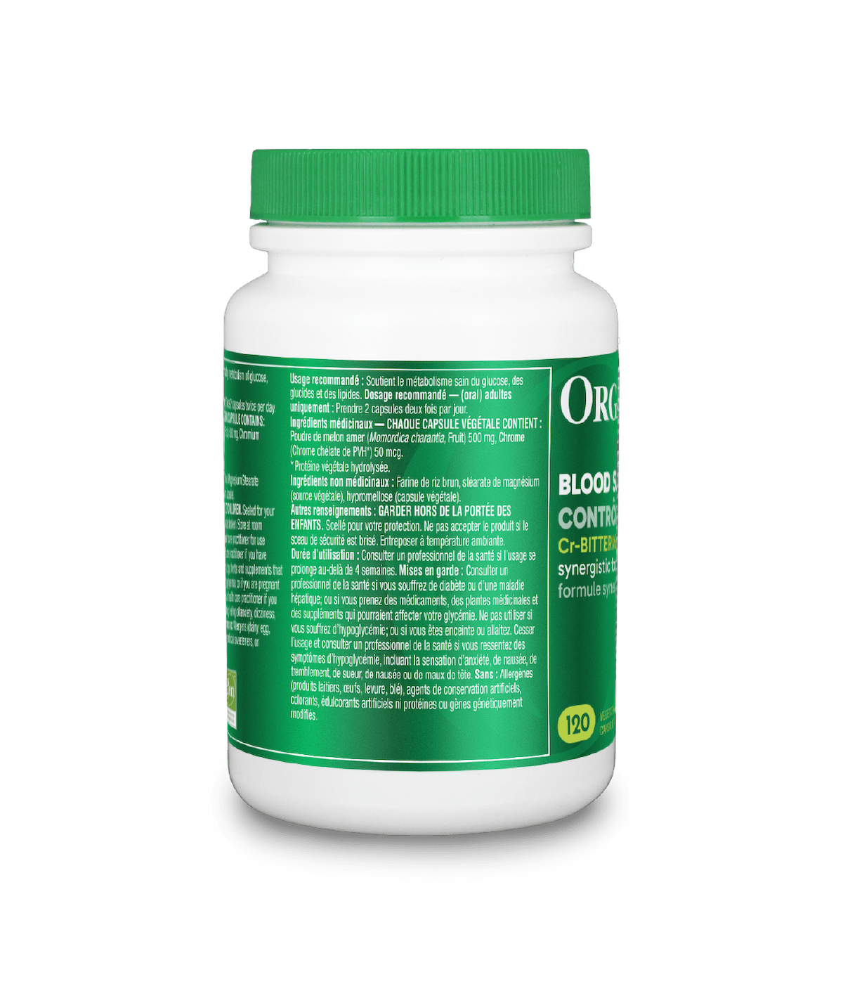 Blood Sugar Control (CR - Bittermelon) - 120 caps - Organika Health Products