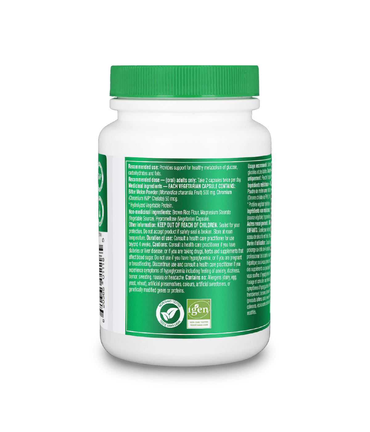 Blood Sugar Control (CR - Bittermelon) - 120 caps - Organika Health Products