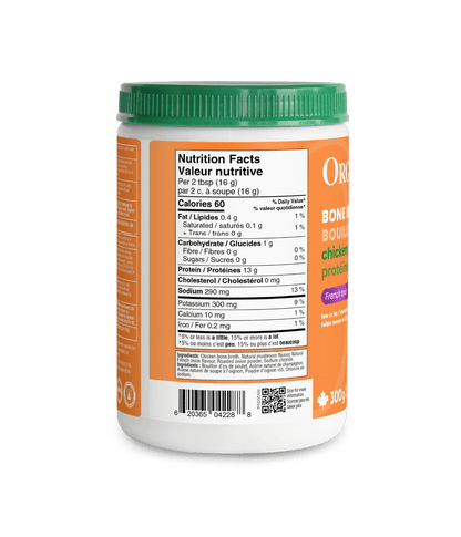 Bone Broth Chicken Protein - French Onion - 300 g - Organika Health Products