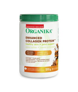 Dark Chocolate Pumpkin Spice Enhanced Collagen Protein - Dark Chocolate Pumpkin Spice - Organika Health Products