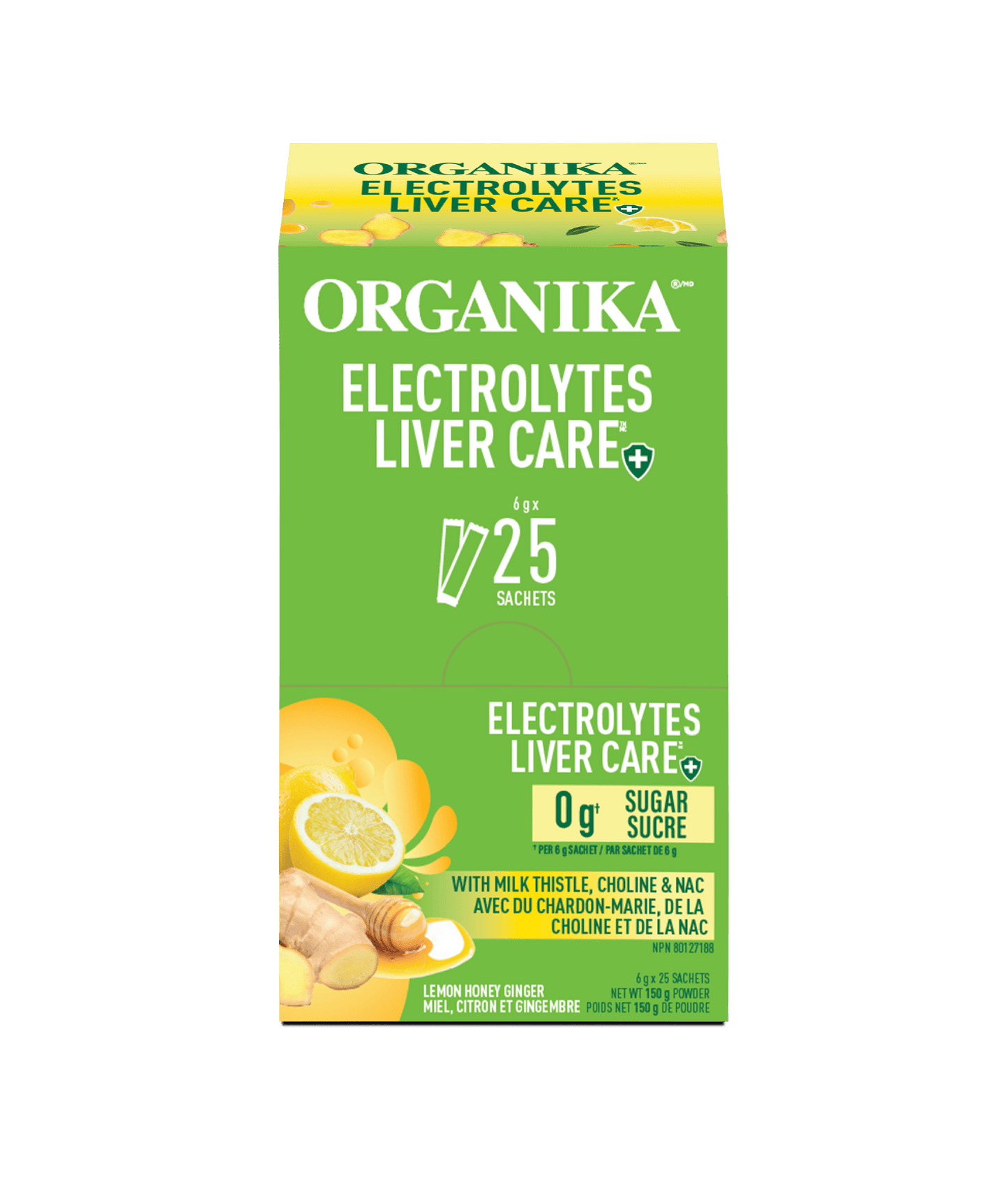 Electrolytes Liver Care - Lemon Honey Ginger - Organika Health Products