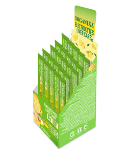 Electrolytes Liver Care with Milk Thistle, Choline & NAC - Lemon Honey Ginger - Organika Health Products