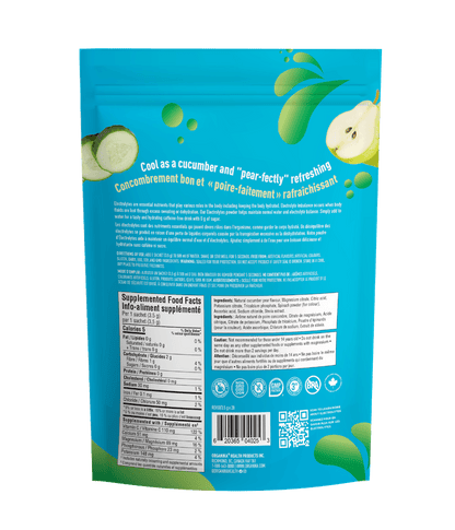 Electrolytes Sachets - Cucumber Pear - 20 Pack - Organika Health Products