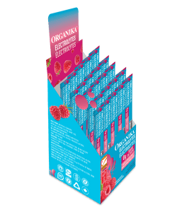 Electrolytes Sachets - Wild Raspberry - Box (25 Sachets) - Organika Health Products