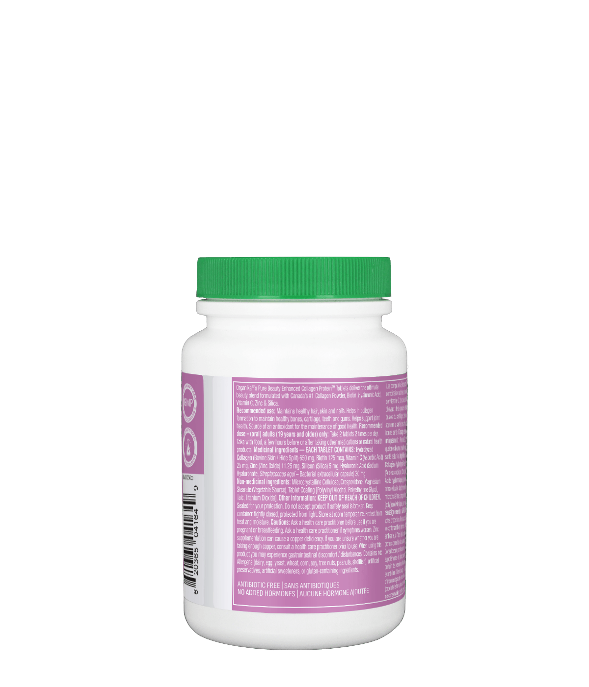 Enhanced Collagen Protein Pure Beauty Tablets - 120 Tablets - Organika Health Products
