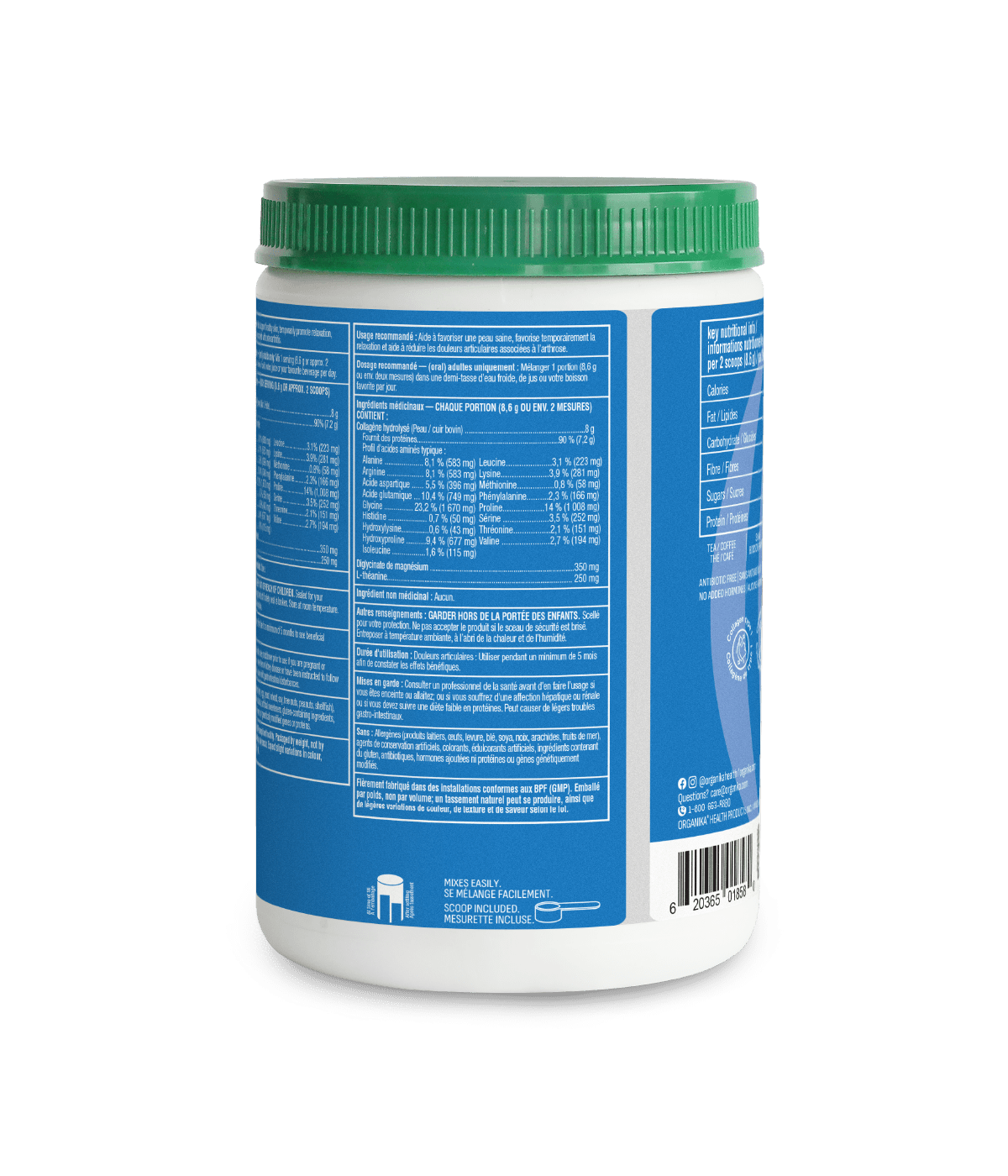 Enhanced Collagen Protein Relax - 250 g - Organika Health Products