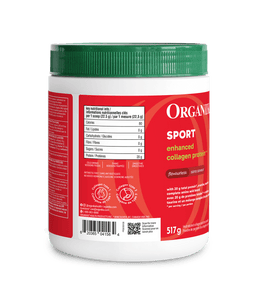 Enhanced Collagen Protein Sport - Flavourless - 517 g - Organika Health Products