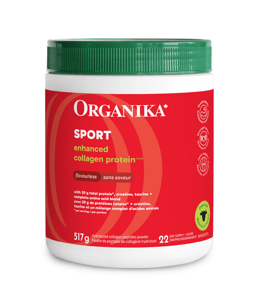 Enhanced Collagen Protein Sport - Flavourless - 517 g - Organika Health Products