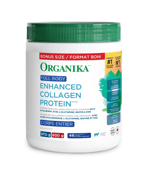 Full Body Enhanced Collagen Protein - 600 g - Organika Health Products