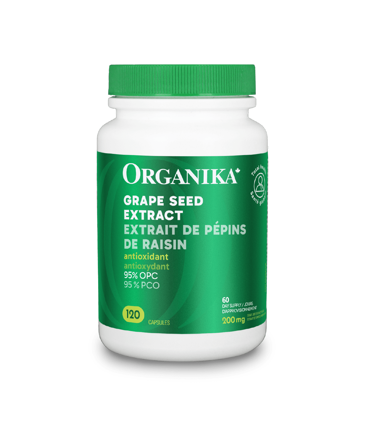 Grape Seed Extract - 120 capsules - Organika Health Products