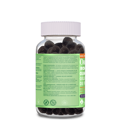 Kids Iron Gummies - Black Currant Burst - Organika Health Products