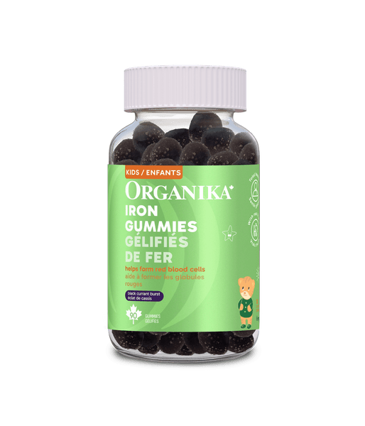 Kids Iron Gummies - Black Currant Burst - Organika Health Products