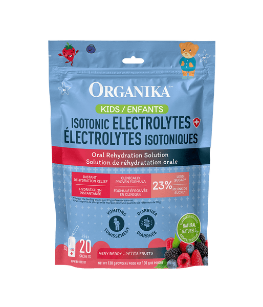 Kids Isotonic Electrolytes - 20 Pack Pouch - Organika Health Products