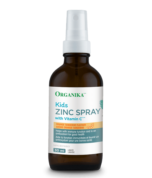 Kids Zinc Spray with Vitamin C - Orange Tangerine - Organika Health Products