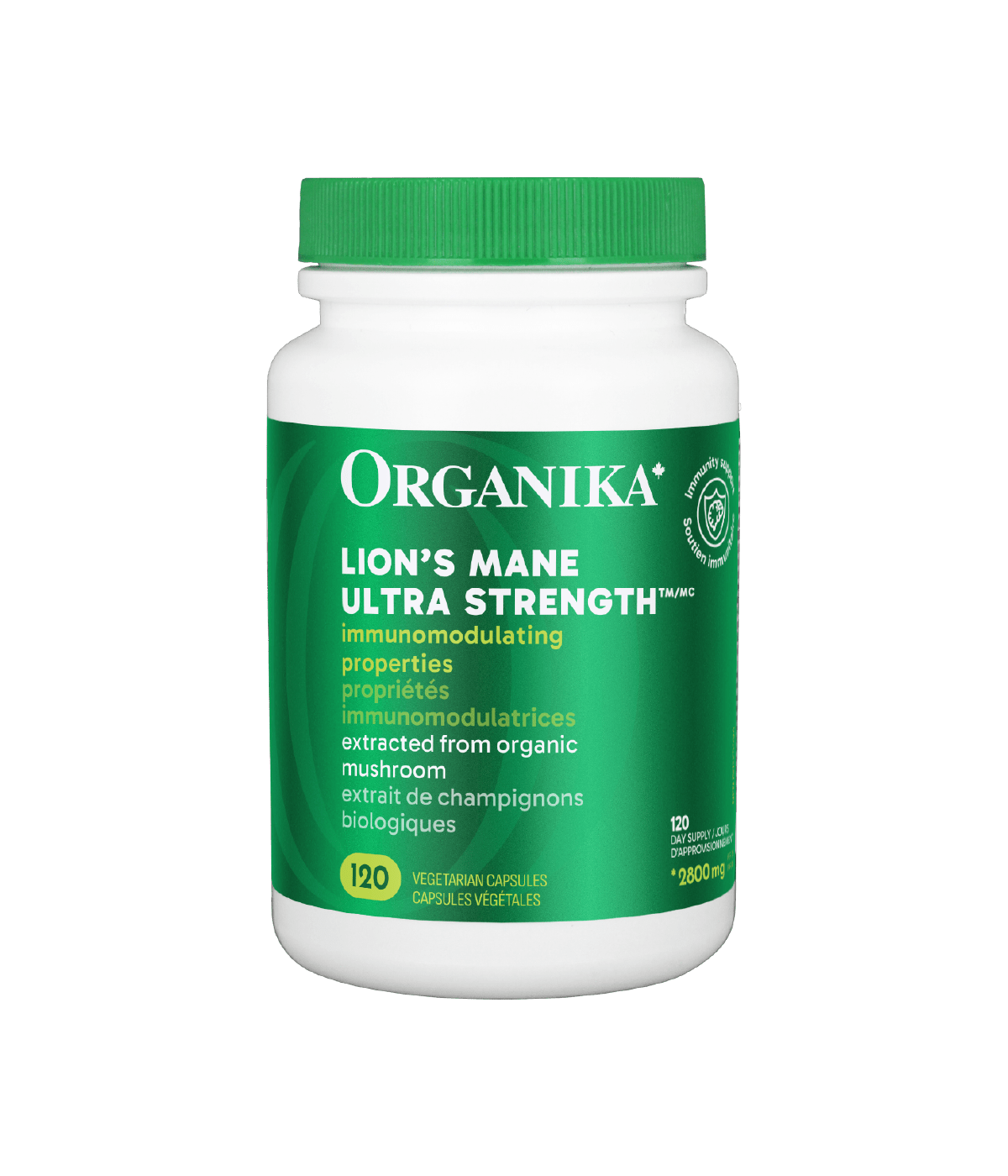 Lion's Mane Ultra Strength Organic Mushroom Extract - 120 Vcaps - Organika Health Products