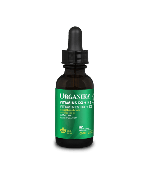 Liquid Vitamins D3 + K2 - 30 ml - Organika Health Products