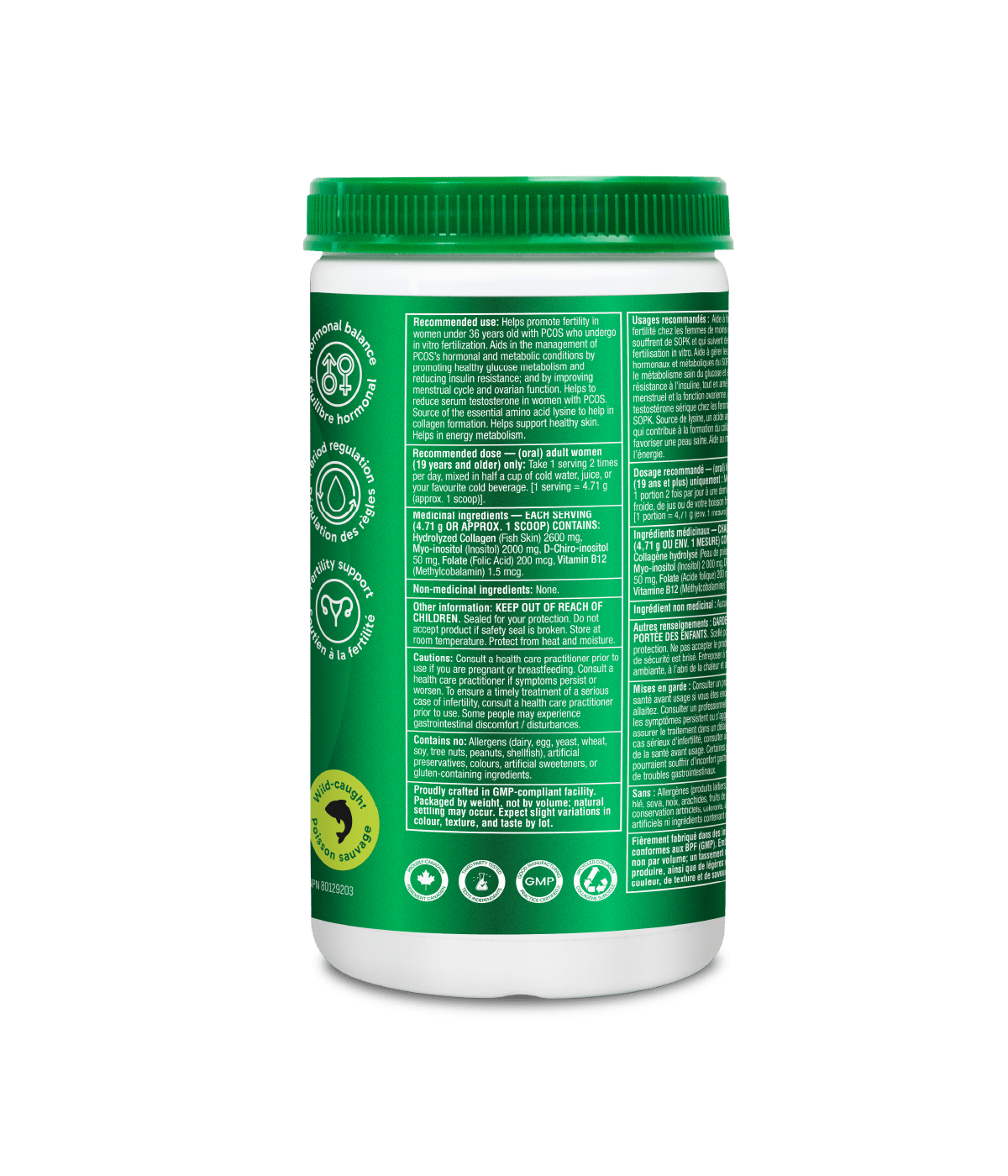 Marine Collagen PCOS Relief - 283 g - Organika Health Products