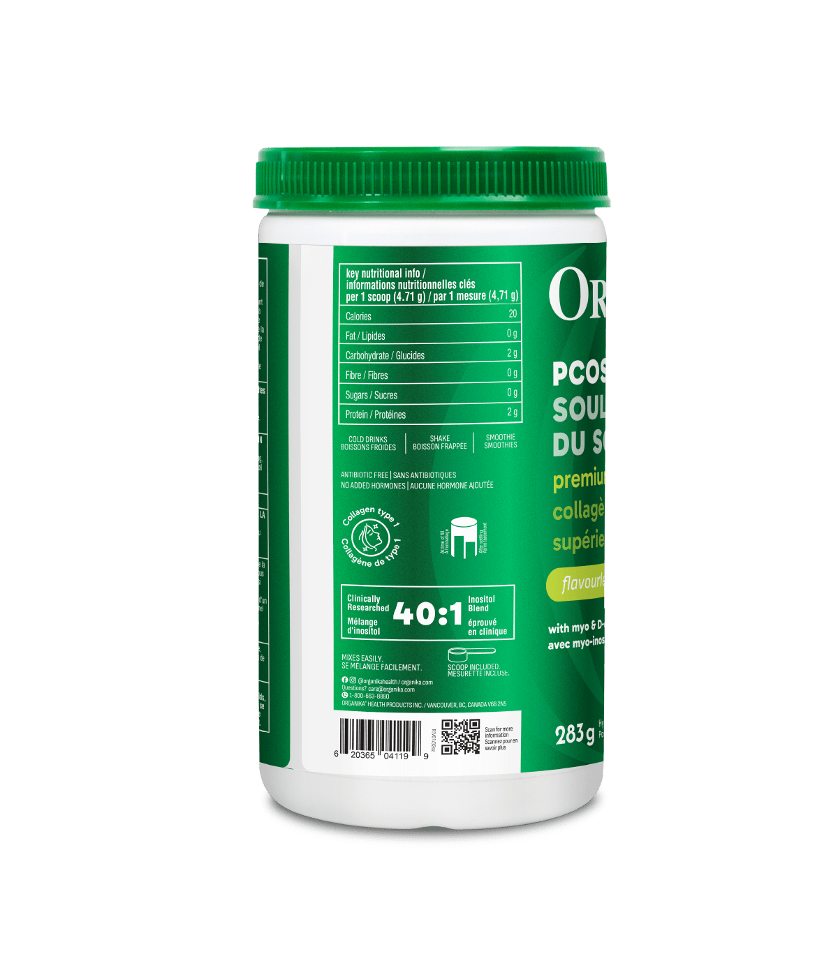 Marine Collagen PCOS Relief - 283 g - Organika Health Products