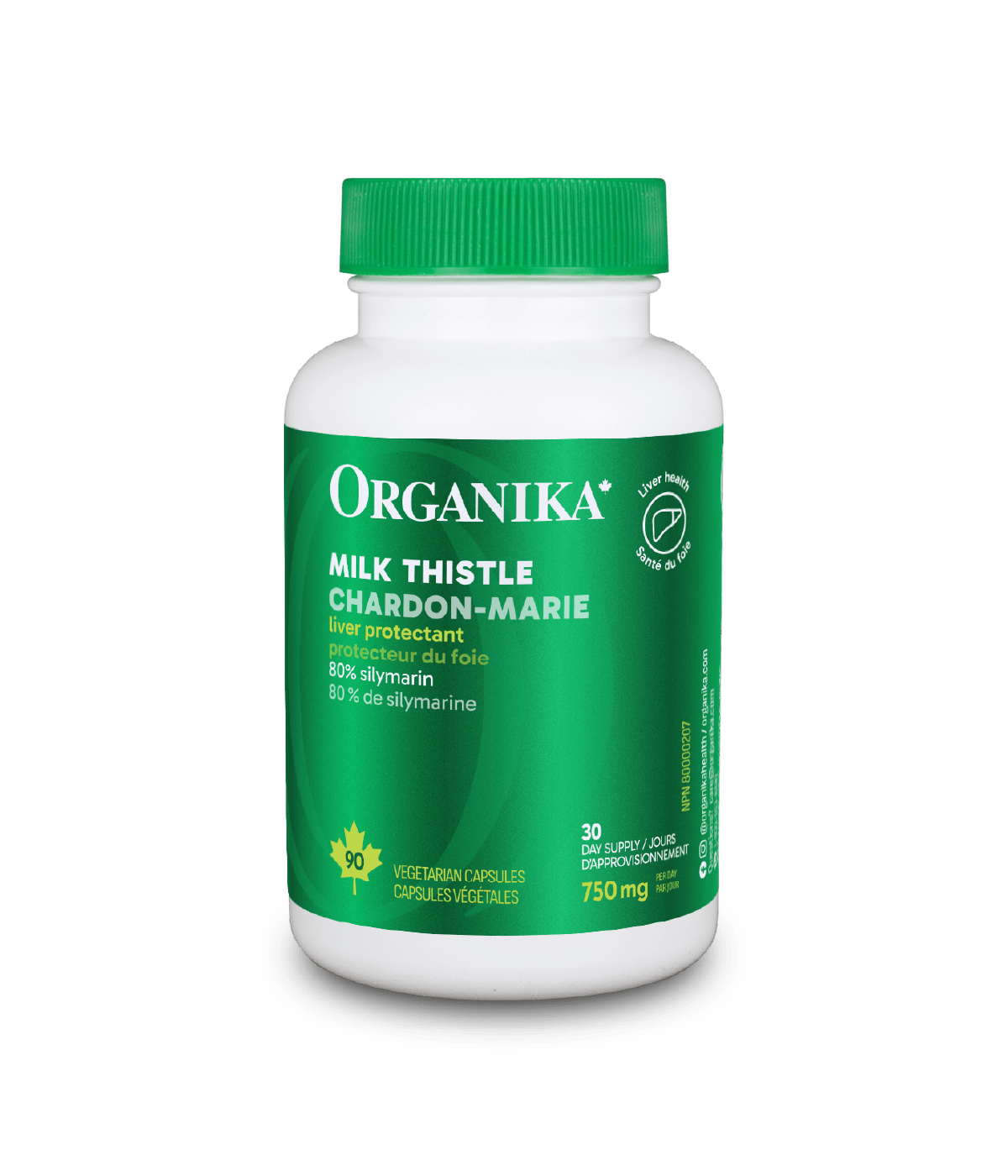 Milk Thistle - 90 Vcaps - Organika Health Products