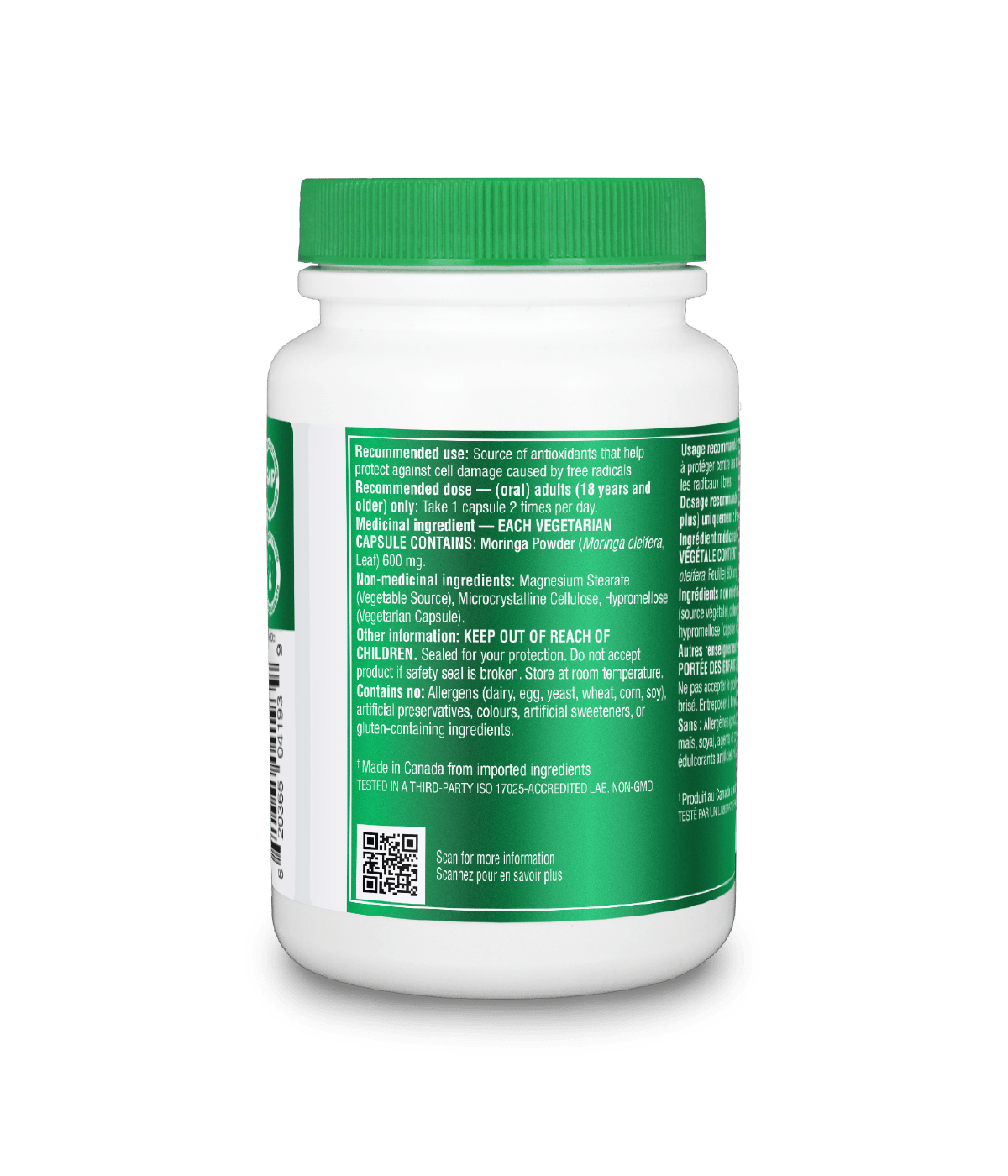 Moringa - 120 Vcaps - Organika Health Products