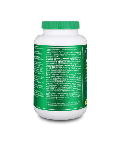 MSM (Methylsulfonylmethane) - 180 Vcaps - Organika Health Products