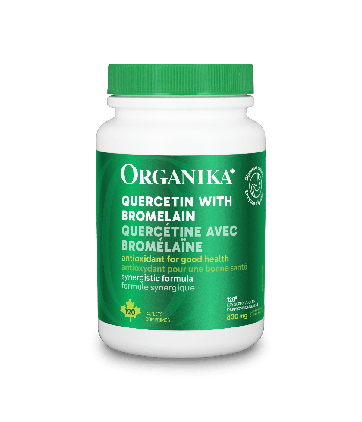 Quercetin with Bromelain - 120 caps - Organika Health Products