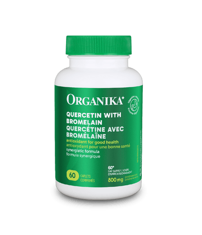 Quercetin with Bromelain - 60 caps - Organika Health Products