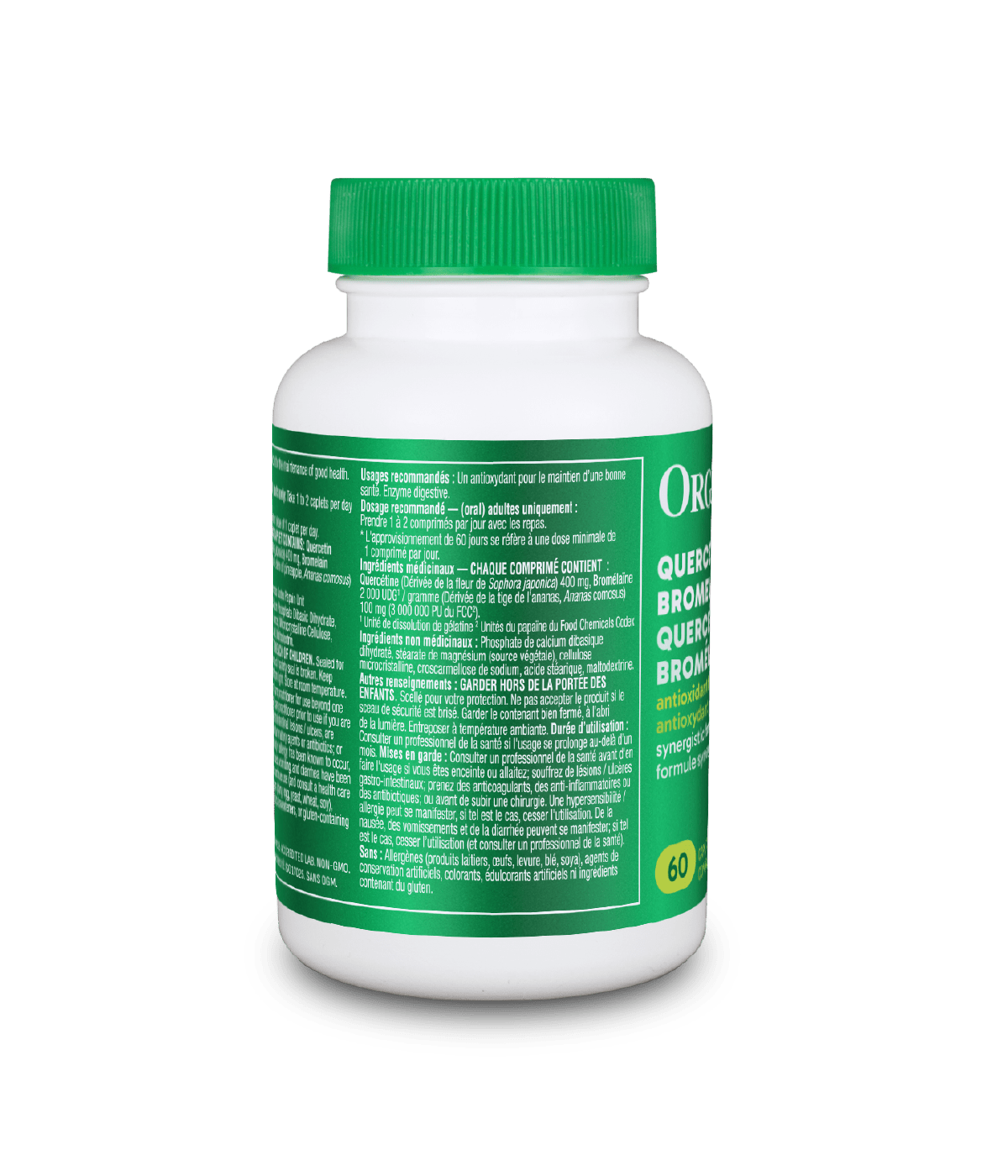 Quercetin with Bromelain - 60 caps - Organika Health Products