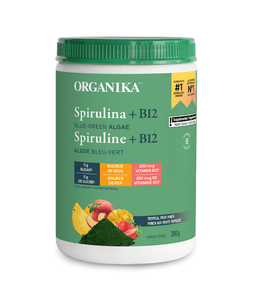 Spirulina + B12 - 250 g - Organika Health Products
