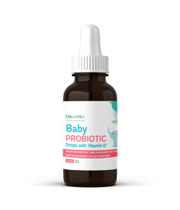 Baby Probiotic Drops with Vitamin D - 7.5 ml - Organika Health Products