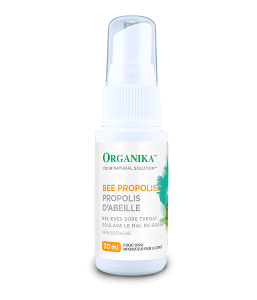 Bee Propolis Throat Spray Alcohol Base - 30ml - Organika Health Products