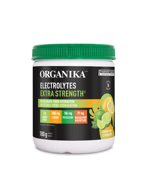 Electrolytes Extra Strength - Lemon Lime - Organika Health Products