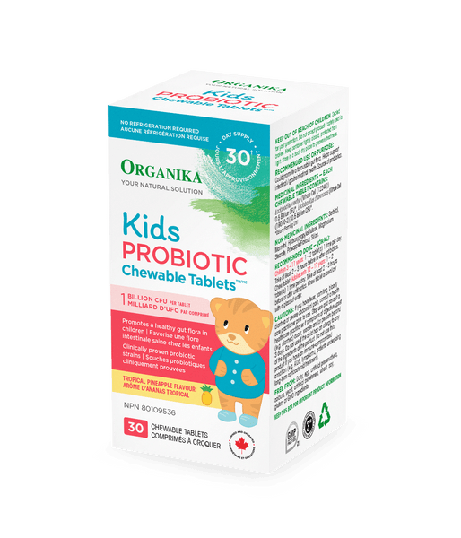 Kids Probiotic Chewable Tablets - 30 tablets - Organika Health Products