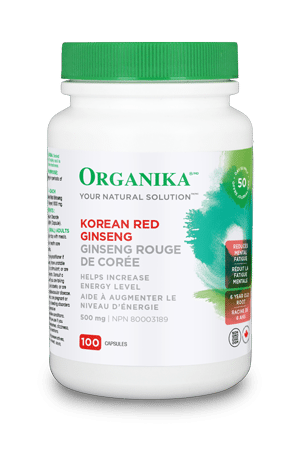 Korean Red Ginseng - 100 Caps - Organika Health Products