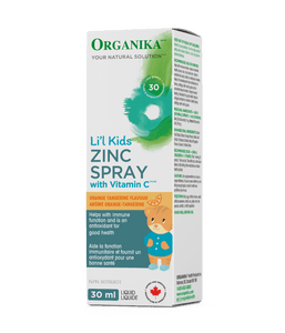 Li'l Kids Zinc Spray with Vitamin C - Orange Tangerine - Organika Health Products