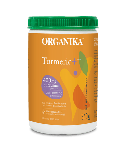 Turmeric+ Powder with Curcumin - 360 g - Organika Health Products
