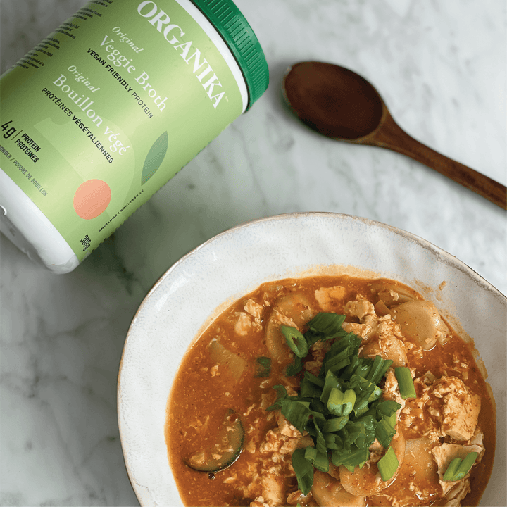 Veggie Broth Korean Tofu Stew Recipe - Organika Health Products