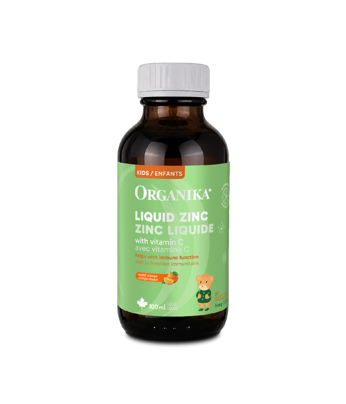 Zinc liquide pour enfants avec vitamine C