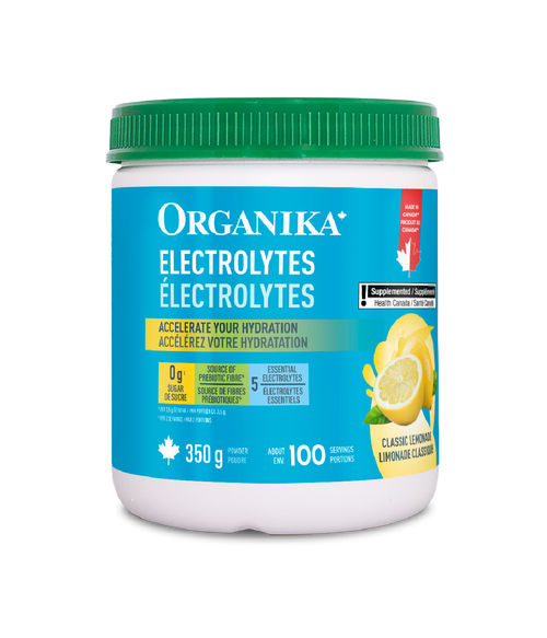 Electrolyte 100 Servings - Classic Lemonade - Organika Health Products