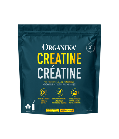 Creatine Sachets - Unflavoured - 5 g x 30 Sachets - Organika Health Products