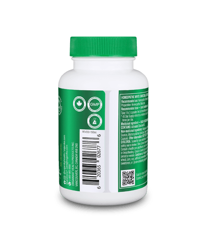 Activated Charcoal - 90 Vcaps - Organika Health Products