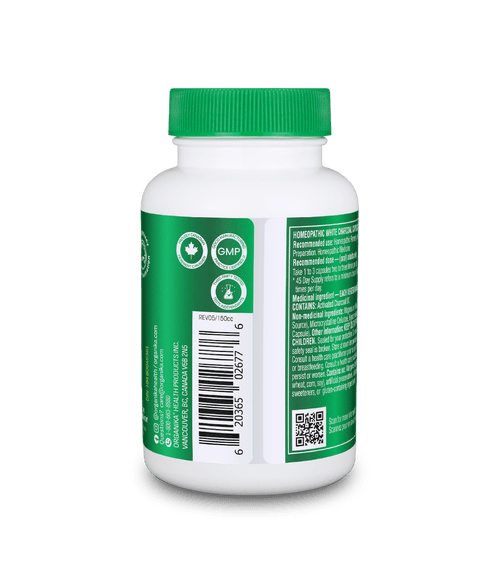 Activated Charcoal - 90 Vcaps - Organika Health Products