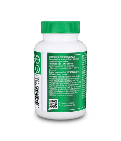 Activated Charcoal - 90 Vcaps - Organika Health Products